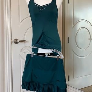 Tennis outfit top and skirt